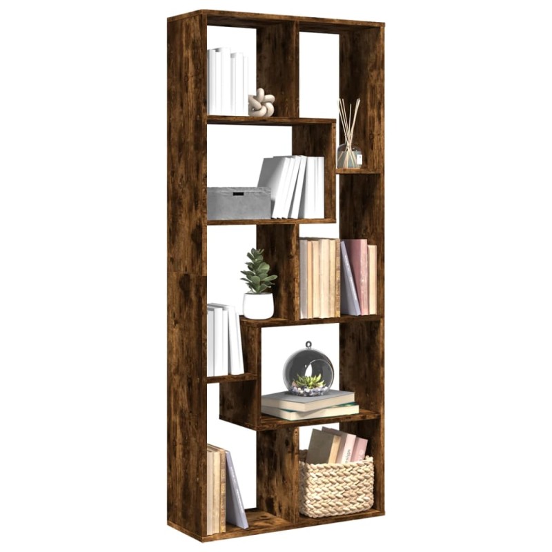 vidaXL Βιβλιοθήκη/Διαχωριστικό Χώρου Δρυς 67x25x161,5 εκ. Επεξ. Ξύλο