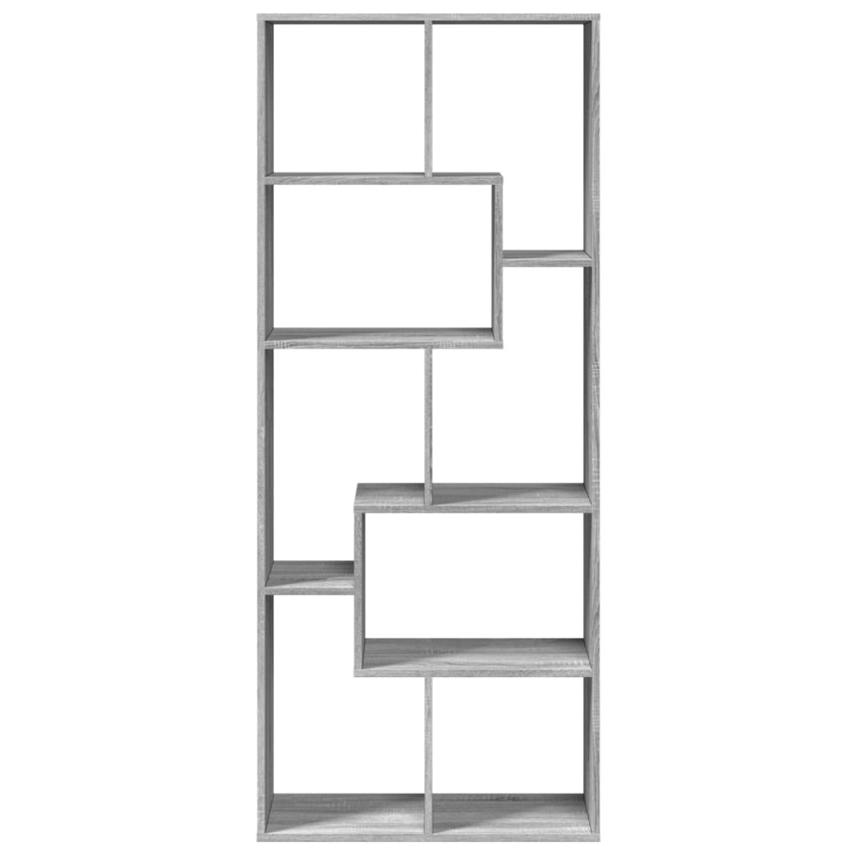 vidaXL Βιβλιοθήκη/Διαχωριστικό Χώρου Γκρι 67x25x161,5 εκ. Επεξ. Ξύλο