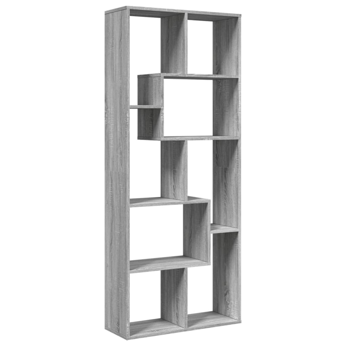vidaXL Βιβλιοθήκη/Διαχωριστικό Χώρου Γκρι 67x25x161,5 εκ. Επεξ. Ξύλο