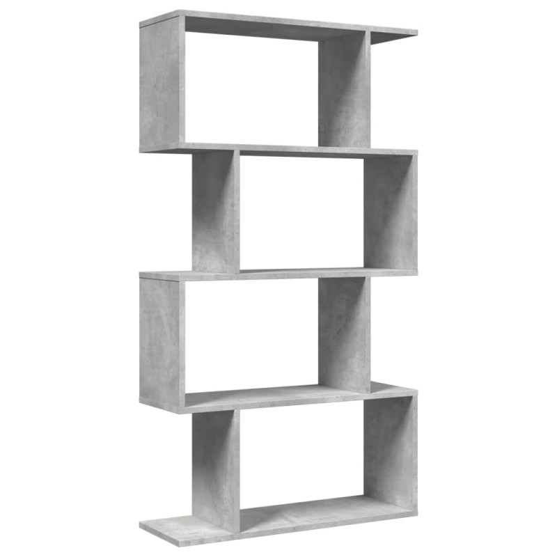 vidaXL Βιβλιοθήκη/Διαχωριστικό Χώρου 4 Επ. Γκρι 70x24x129 εκ. Επ. Ξύλο