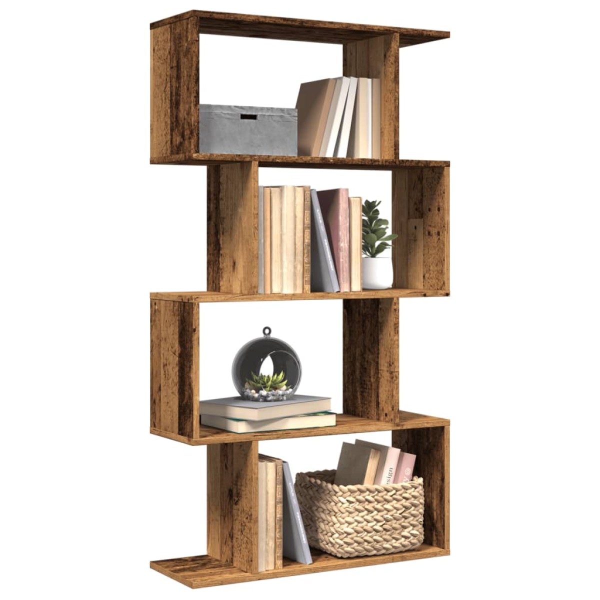 vidaXL Βιβλιοθήκη/Διαχωριστικό Χώρου 4 Επ. 70x24x129 εκ. Επ. Ξύλο
