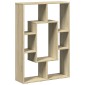 vidaXL Βιβλιοθήκη Sonoma Δρυς 63x20x90 εκ. από Επεξεργασμένο Ξύλο