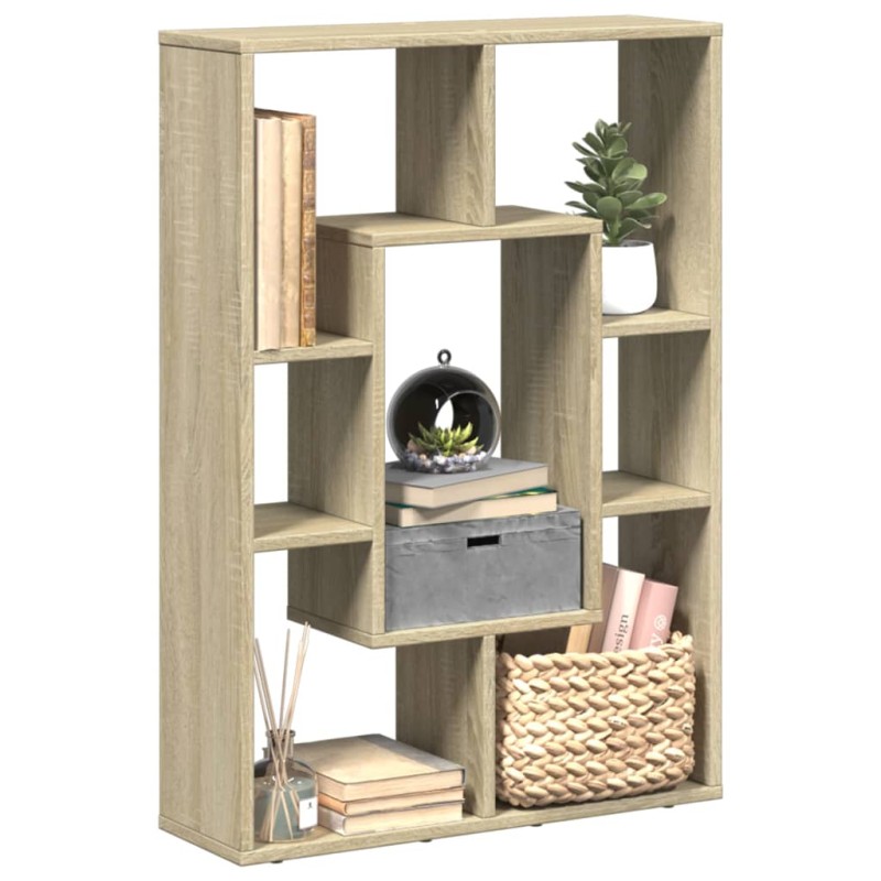 vidaXL Βιβλιοθήκη Sonoma Δρυς 63x20x90 εκ. από Επεξεργασμένο Ξύλο