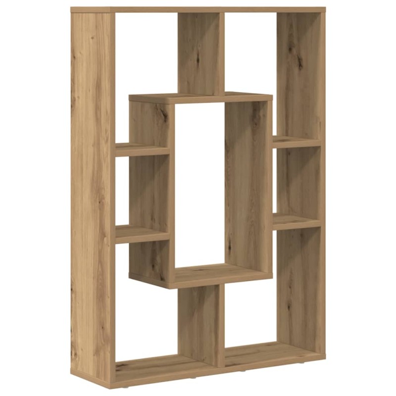 vidaXL Βιβλιοθήκη Αρτισιανή Δρυς 63x20x90 εκ. από Επεξεργασμένο Ξύλο