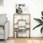 vidaXL Βιβλιοθήκη Αρτισιανή Δρυς 63x20x90 εκ. από Επεξεργασμένο Ξύλο