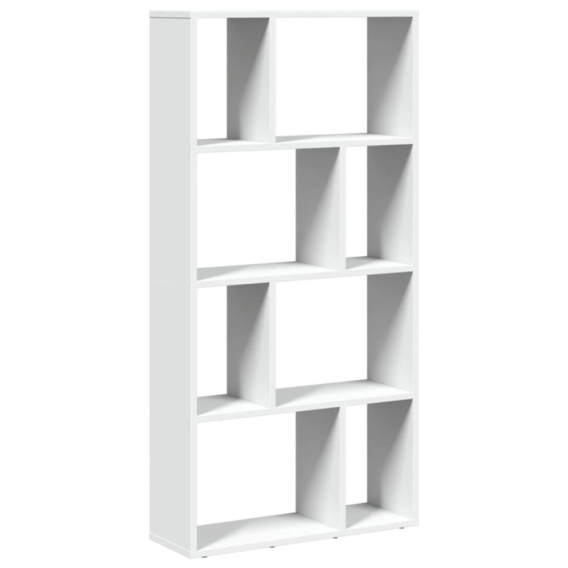 vidaXL Βιβλιοθήκη Λευκή 60x20x120,5 εκ. από Τεχνητό Ξύλο