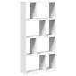 vidaXL Βιβλιοθήκη Λευκή 60x20x120,5 εκ. από Τεχνητό Ξύλο