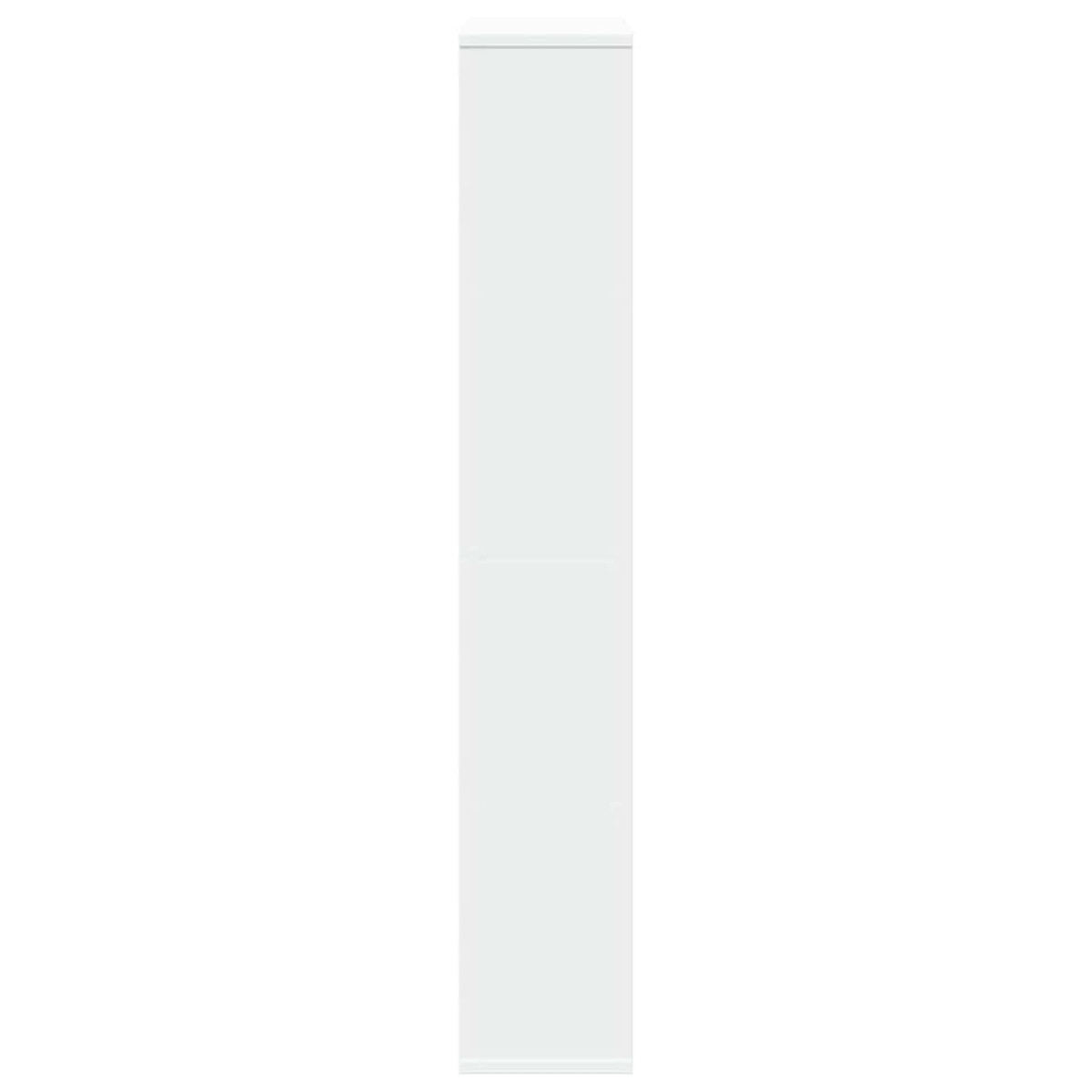 vidaXL Βιβλιοθήκη Λευκή 60x20x120,5 εκ. από Τεχνητό Ξύλο