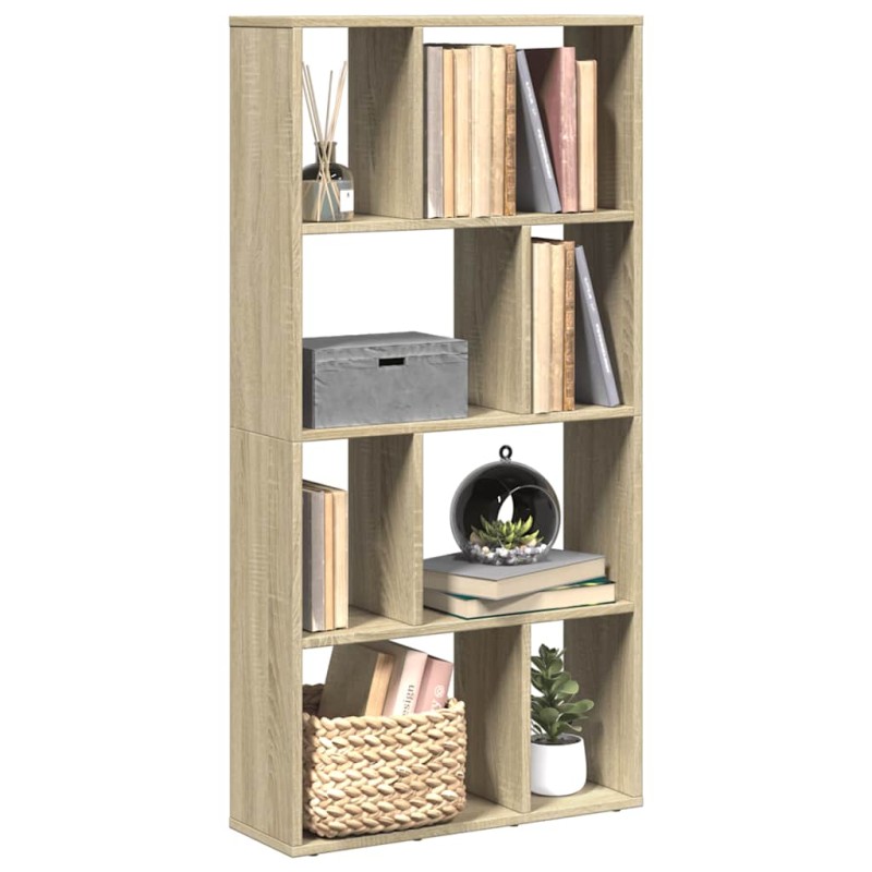 vidaXL Βιβλιοθήκη Sonoma Δρυς 60x20x120,5 εκ. από Επεξεργασμένο Ξύλο