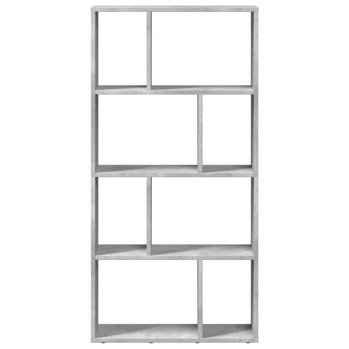 vidaXL Βιβλιοθήκη Γκρι Σκυροδέματος 60x20x120,5 εκ. Επεξεργ. Ξύλο
