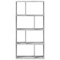 vidaXL Βιβλιοθήκη Γκρι Σκυροδέματος 60x20x120,5 εκ. Επεξεργ. Ξύλο