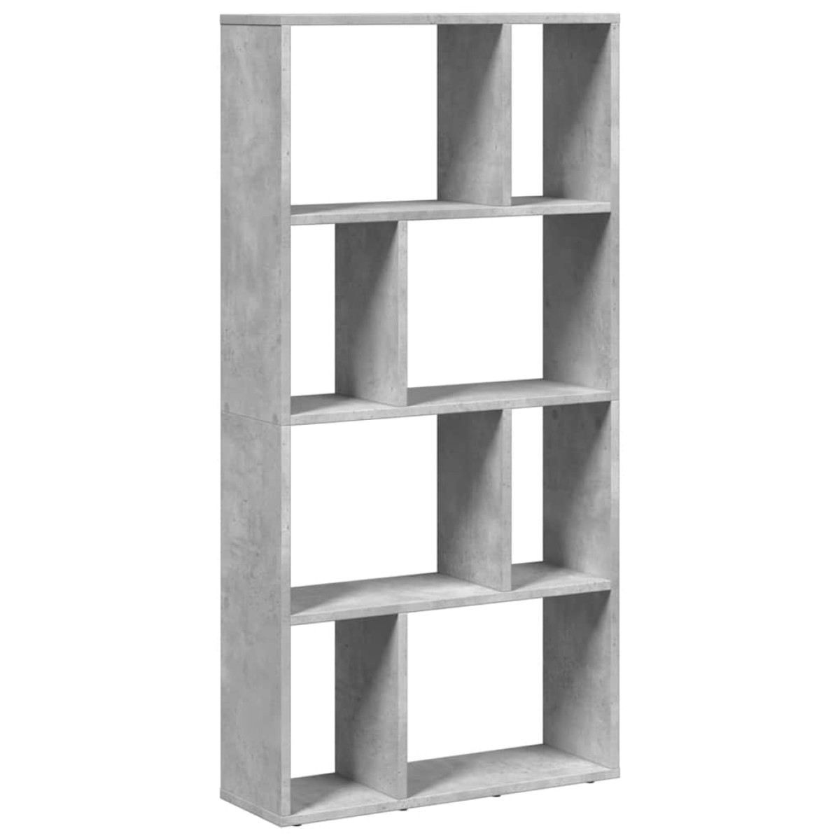 vidaXL Βιβλιοθήκη Γκρι Σκυροδέματος 60x20x120,5 εκ. Επεξεργ. Ξύλο