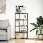 vidaXL Βιβλιοθήκη Καπνιστή Δρυς 60x20x120,5 εκ. από Επεξεργασμένο Ξύλο