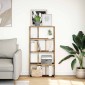 vidaXL Βιβλιοθήκη Όψη Παλαιού Ξύλου 60x20x120,5 εκ. Επεξεργασμένο Ξύλο