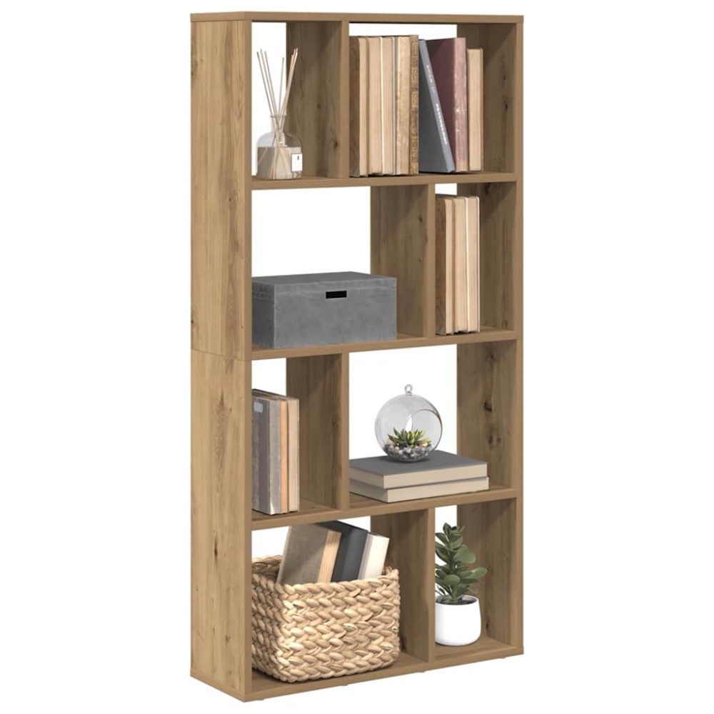 vidaXL Βιβλιοθήκη Αρτισιανή Δρυς 60x20x120,5 εκ. από Επεξεργασμένο Ξύλο