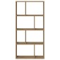 vidaXL Βιβλιοθήκη Αρτισιανή Δρυς 60x20x120,5 εκ. από Επεξεργασμένο Ξύλο