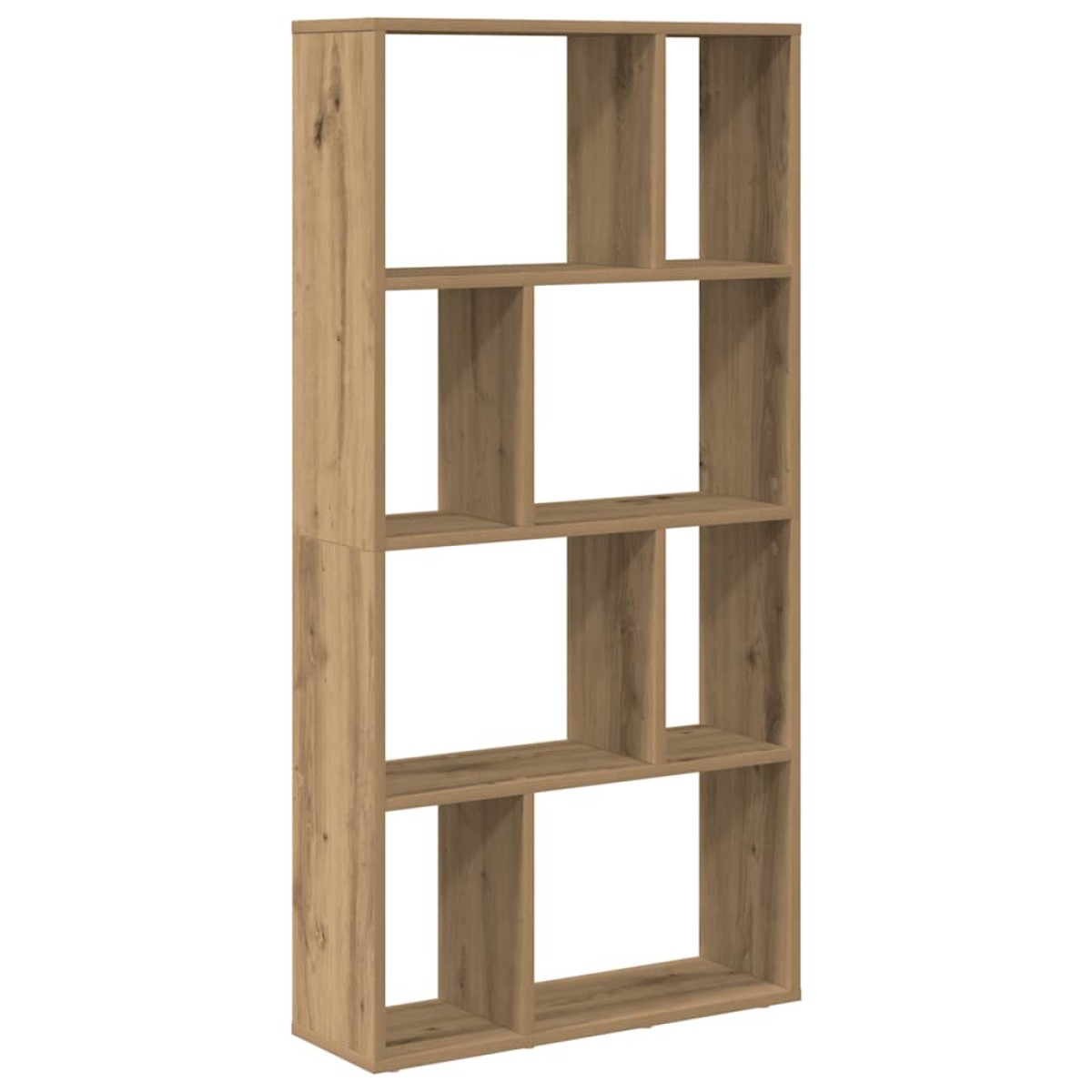 vidaXL Βιβλιοθήκη Αρτισιανή Δρυς 60x20x120,5 εκ. από Επεξεργασμένο Ξύλο