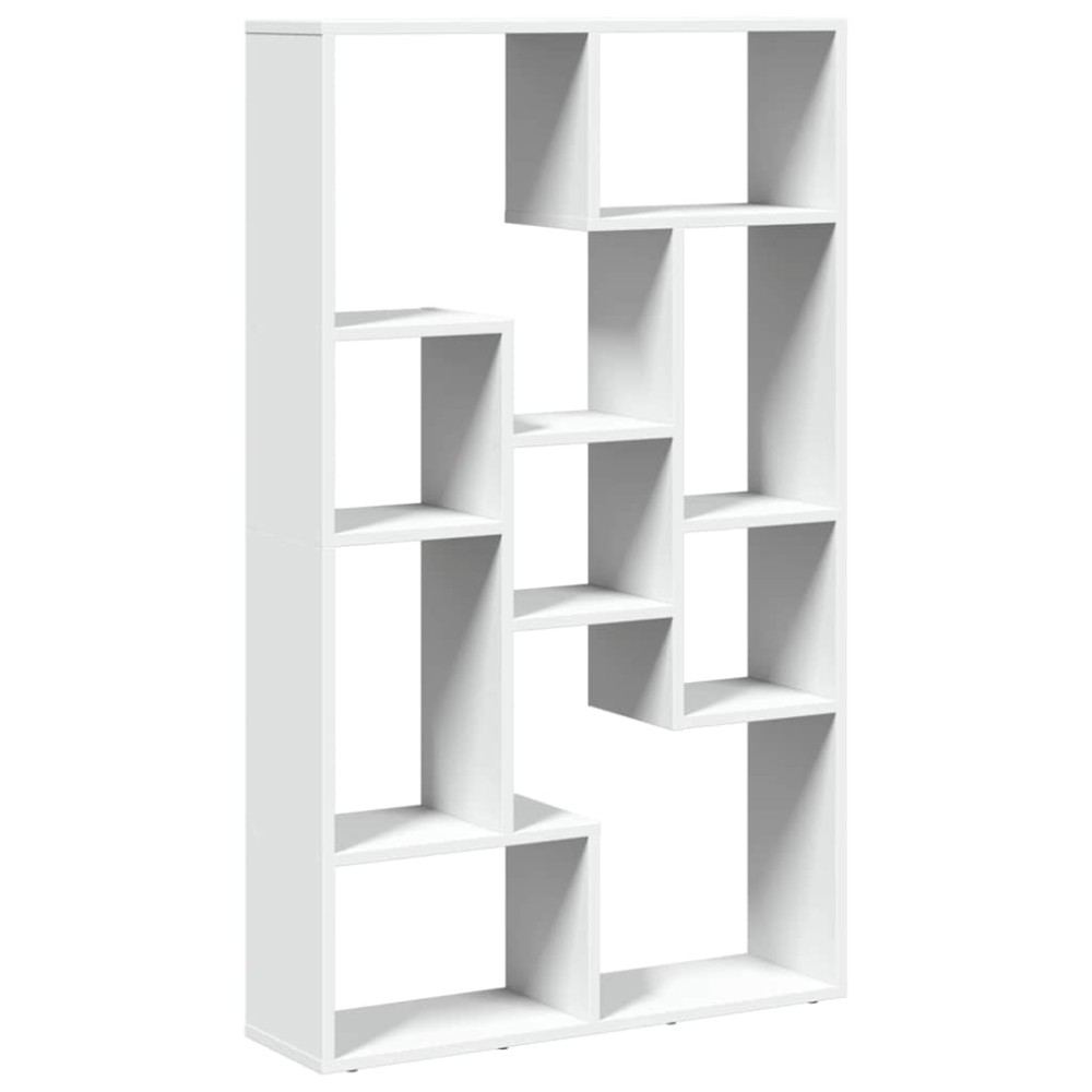 vidaXL Βιβλιοθήκη Λευκή 72x20x120,5 εκ. από Επεξεργασμένο Ξύλο