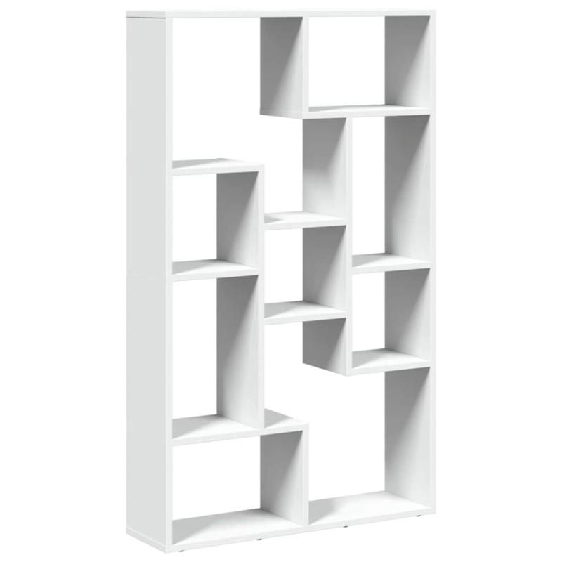 vidaXL Βιβλιοθήκη Λευκή 72x20x120,5 εκ. από Επεξεργασμένο Ξύλο