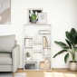 vidaXL Βιβλιοθήκη Λευκή 72x20x120,5 εκ. από Επεξεργασμένο Ξύλο