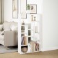 vidaXL Βιβλιοθήκη Λευκή 72x20x120,5 εκ. από Επεξεργασμένο Ξύλο