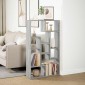 vidaXL Βιβλιοθήκη Γκρι Sonoma 72x20x120,5 εκ. από Επεξεργασμένο Ξύλο