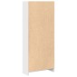 vidaXL Βιβλιοθήκη Γυαλιστερό Λευκό 60x24x143 εκ. Επεξεργασμένο Ξύλο