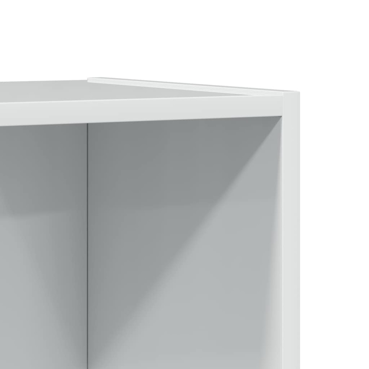 vidaXL Βιβλιοθήκη Γυαλιστερό Λευκό 60x24x143 εκ. Επεξεργασμένο Ξύλο