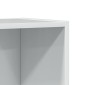 vidaXL Βιβλιοθήκη Γυαλιστερό Λευκό 60x24x143 εκ. Επεξεργασμένο Ξύλο