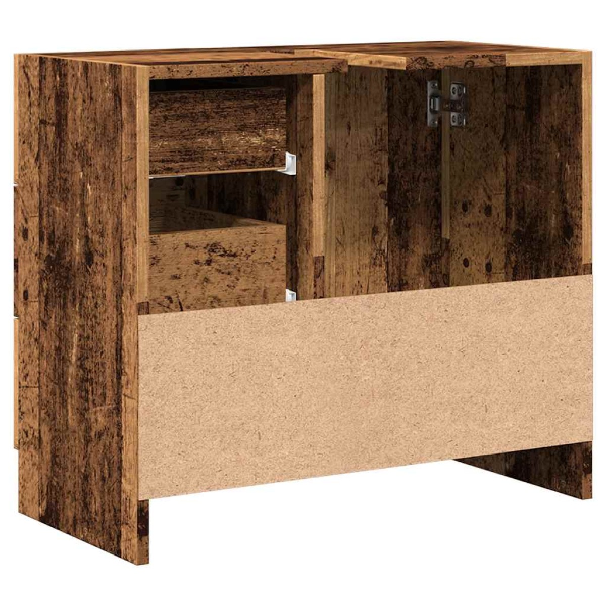 vidaXL Ντουλάπι Νιπτήρα Όψη Παλαιού Ξύλου 63x30x54 εκ. Επεξ. Ξύλο