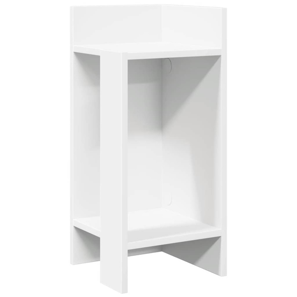 vidaXL Τραπεζάκι με ράφι λευκό 25,5x27x60 cm