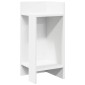vidaXL Τραπεζάκι με ράφι λευκό 25,5x27x60 cm