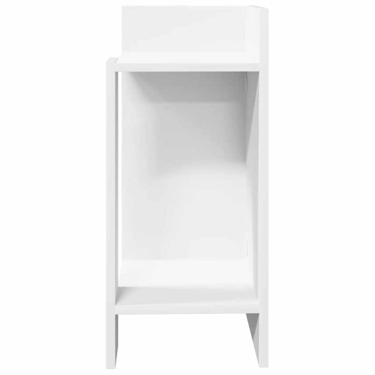 vidaXL Τραπεζάκι με ράφι λευκό 25,5x27x60 cm
