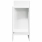 vidaXL Τραπεζάκι με ράφι λευκό 25,5x27x60 cm