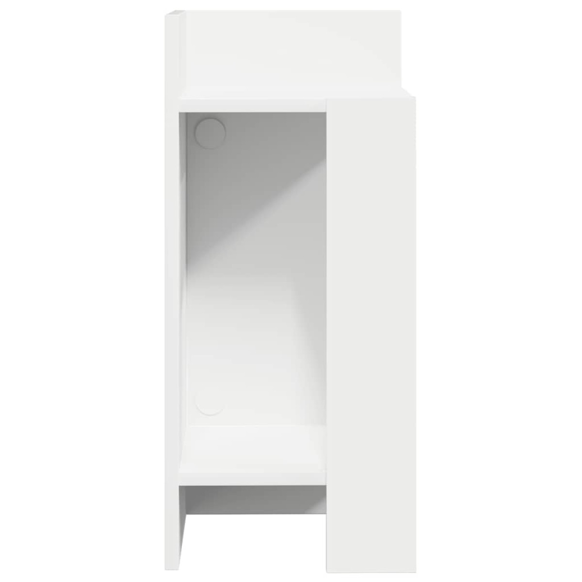 vidaXL Τραπεζάκι με ράφι λευκό 25,5x27x60 cm