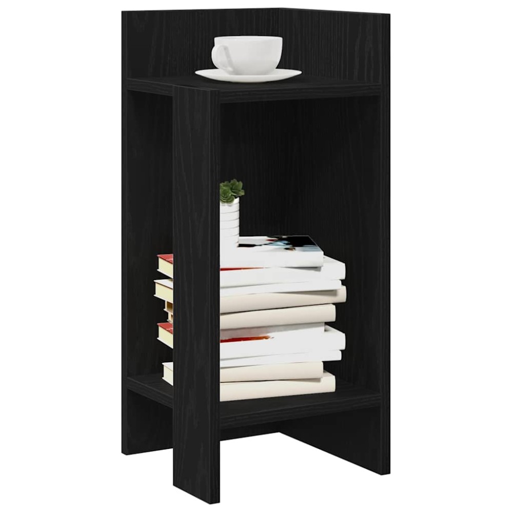 vidaXL Τραπεζάκι με ράφι mαύρο 25,5x27x60 cm