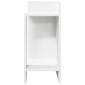 vidaXL Τραπεζάκι με ράφι mαύρο 25,5x27x60 cm