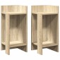 vidaXL Τραπεζάκια 2 τεμ. με ράφι Sonoma Δρυς 25,5x27x60 εκ.