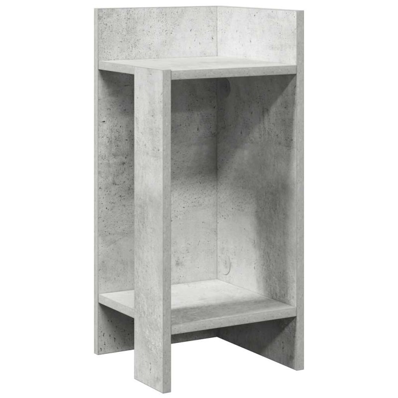 vidaXL Τραπεζάκι με ράφι Γκρι Σκυροδέματος 25,5x27x60 εκ.