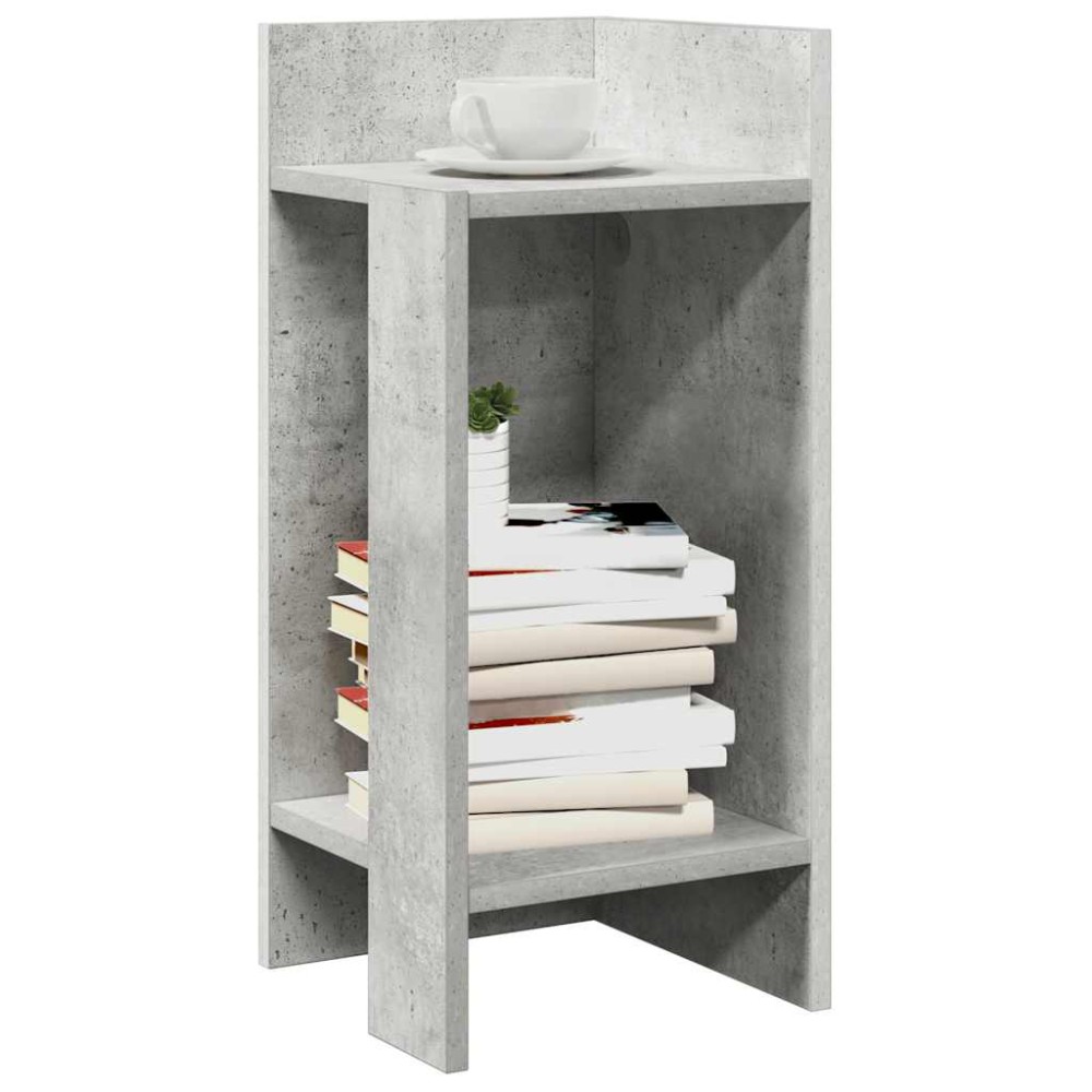 vidaXL Τραπεζάκι με ράφι Γκρι Σκυροδέματος 25,5x27x60 εκ.