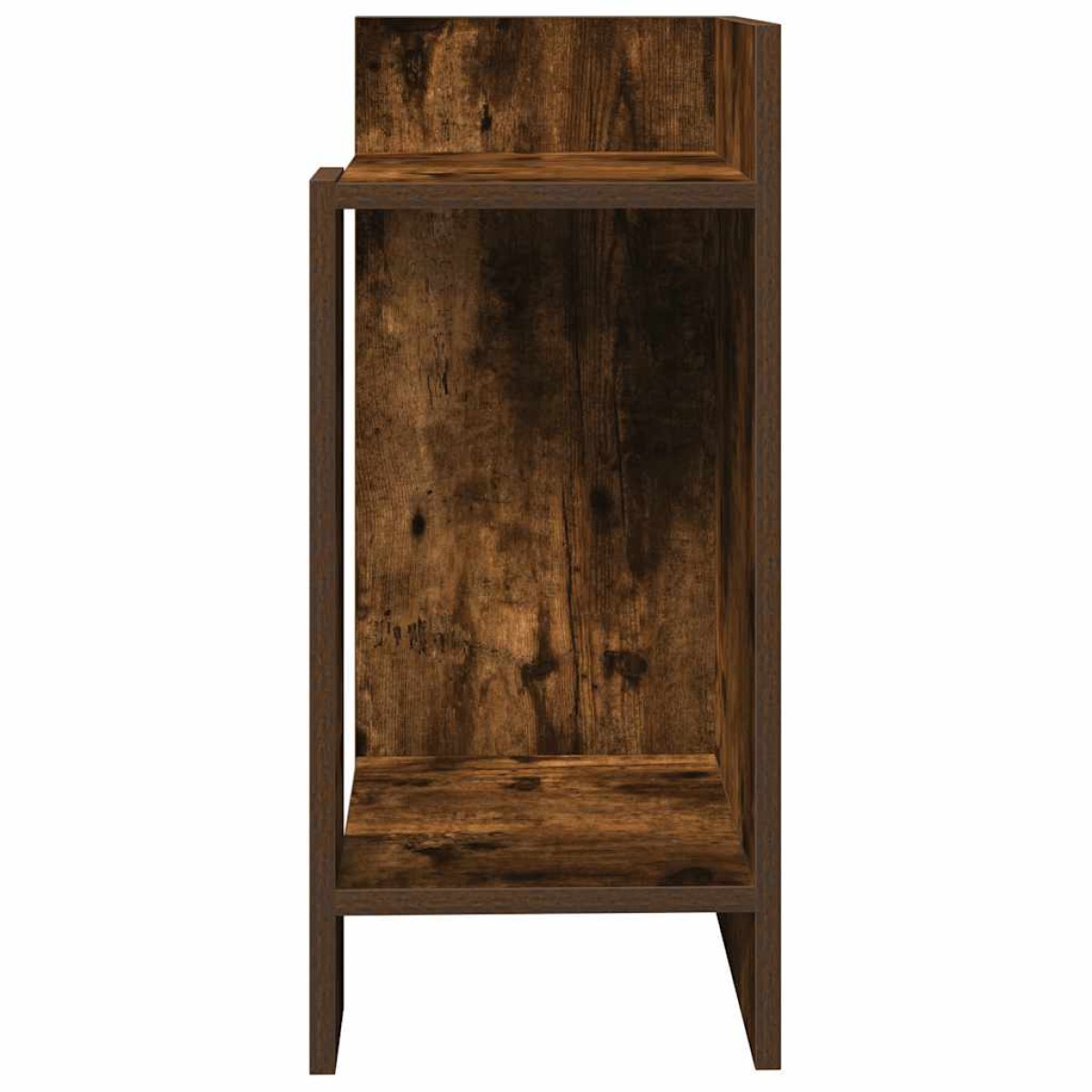 vidaXL Τραπεζάκι με ράφι Καπνιστή Δρυς 25,5x27x60 εκ.