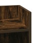 vidaXL Τραπεζάκι με ράφι Καπνιστή Δρυς 25,5x27x60 εκ.