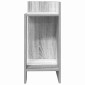 vidaXL Τραπεζάκια 2 τεμ. με ράφι Γκρι Sonoma 25,5x27x60 εκ.