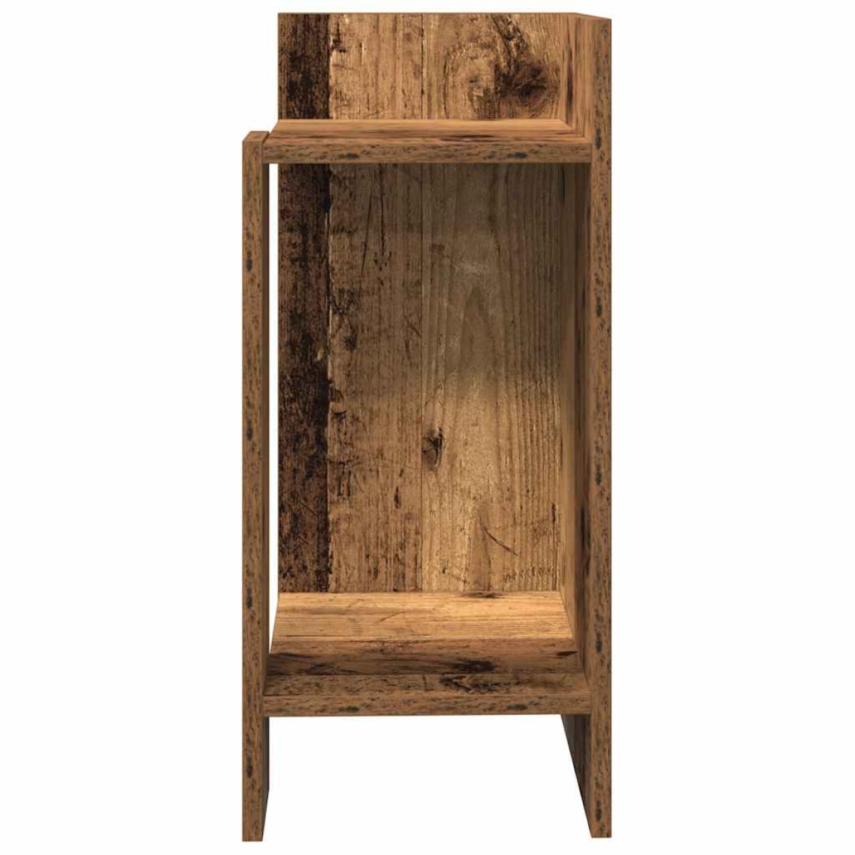 vidaXL Τραπεζάκι με ράφι Όψη Παλαιού Ξύλου 25,5x27x60 εκ.