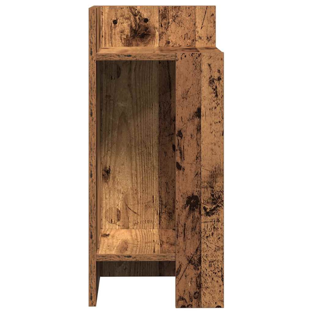 vidaXL Τραπεζάκι με ράφι Όψη Παλαιού Ξύλου 25,5x27x60 εκ.