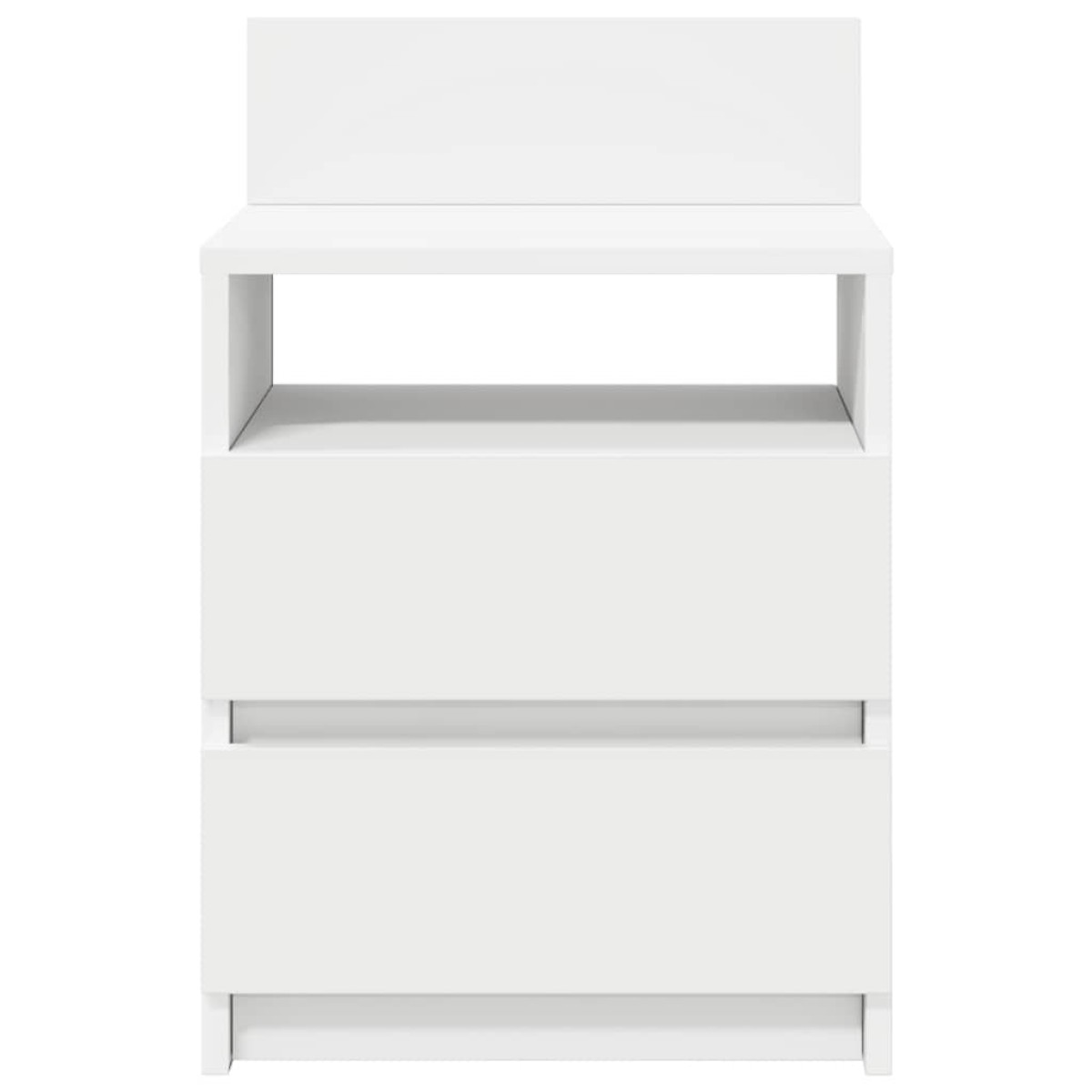 vidaXL Κομοδίνα 2 τεμ. με 2 Συρτάρια Λευκά 40x33x60 εκ.