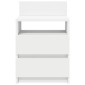 vidaXL Κομοδίνα 2 τεμ. με 2 Συρτάρια Λευκά 40x33x60 εκ.