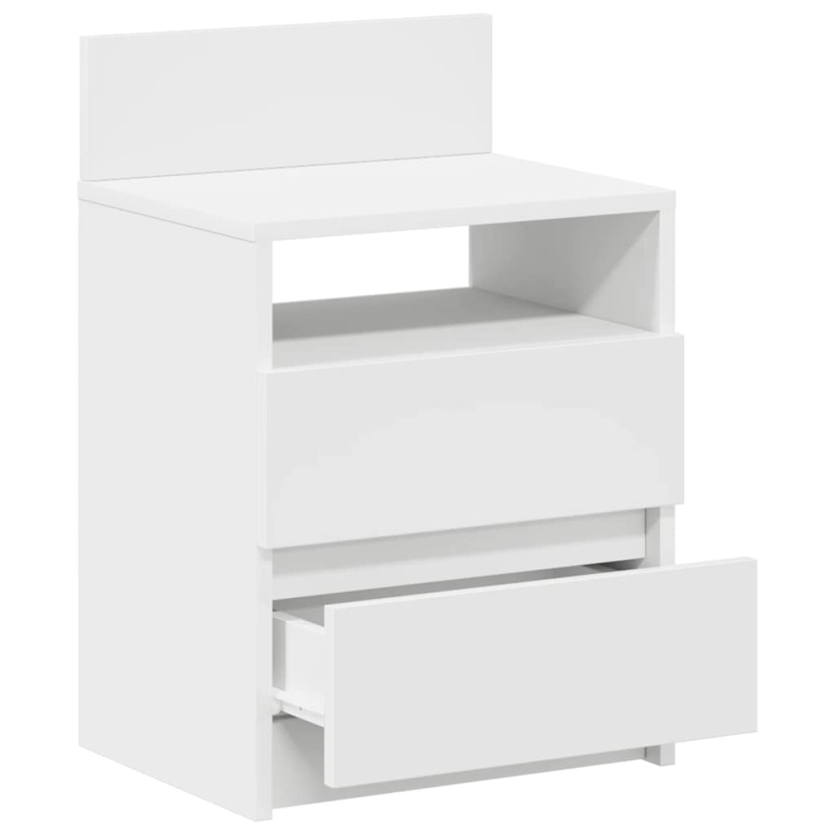 vidaXL Κομοδίνα 2 τεμ. με 2 Συρτάρια Λευκά 40x33x60 εκ.