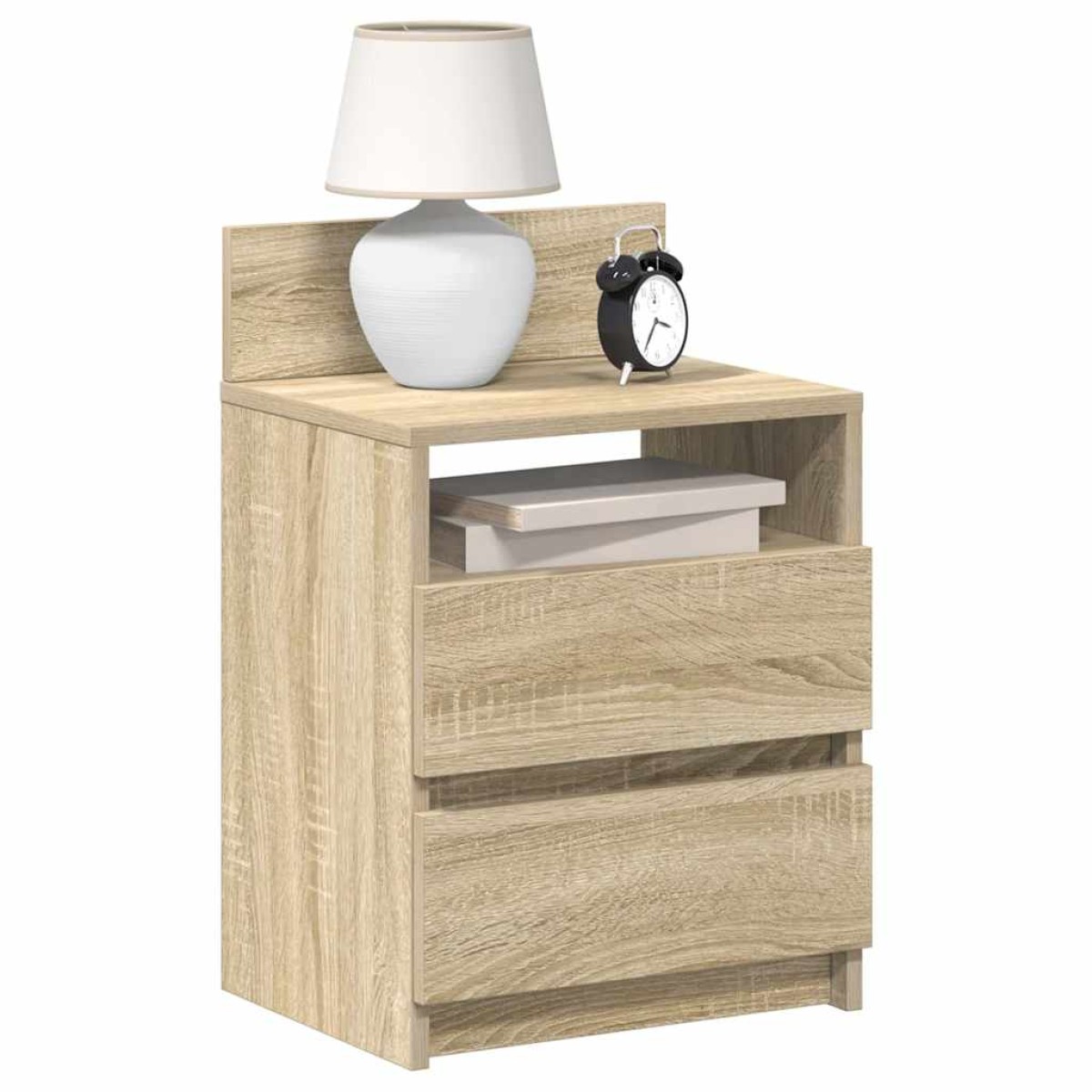 vidaXL Κομοδίνα 2 τεμ. με 2 Συρτάρια, Χρώμα Sonoma Δρυς 40x33x60 εκ.