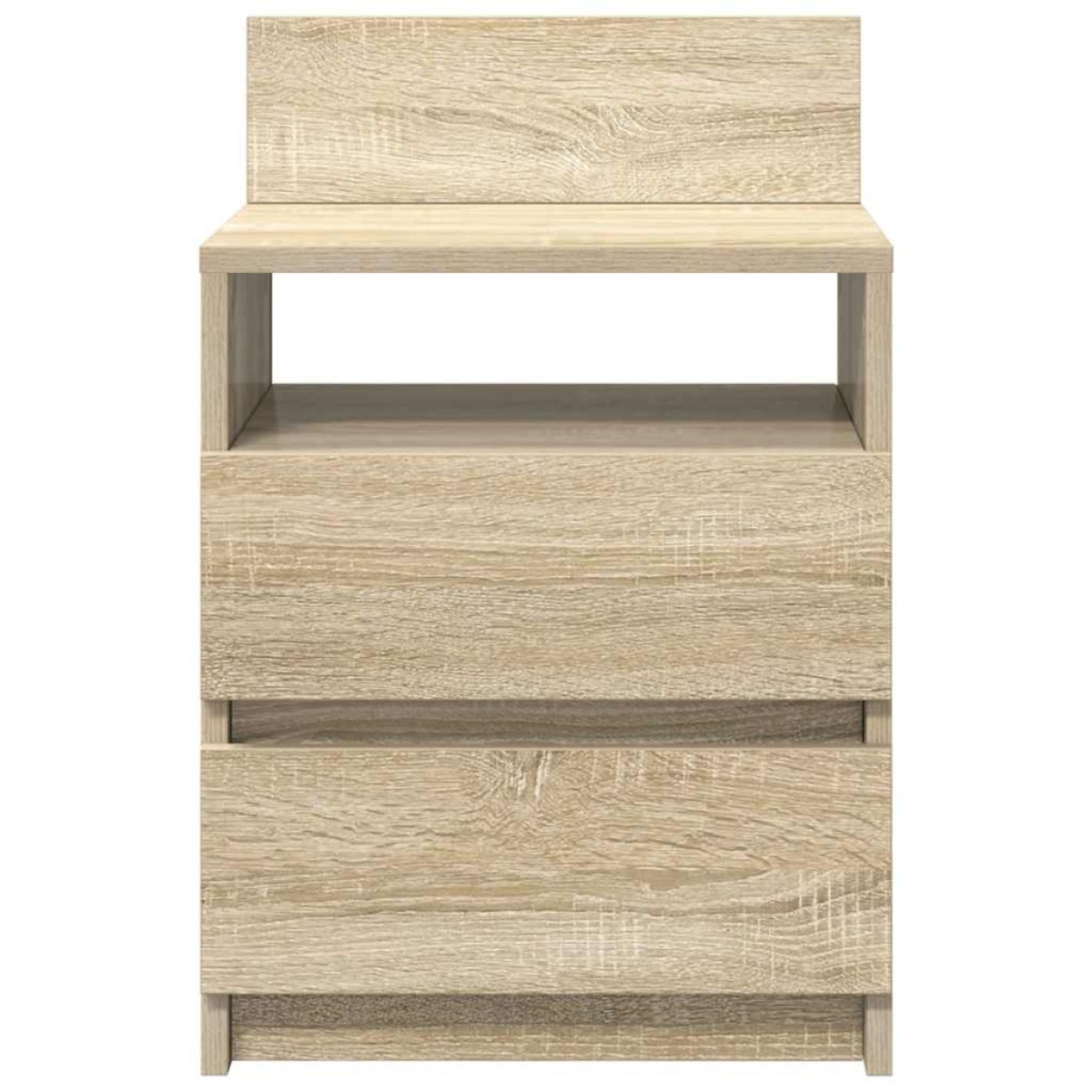 vidaXL Κομοδίνα 2 τεμ. με 2 Συρτάρια, Χρώμα Sonoma Δρυς 40x33x60 εκ.